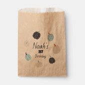 一不気味つ |ハロウィーン1回目の誕生日 | Blue Pumpkin フェイバーバッグ (正面)