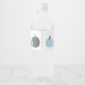 一不気味つ |ハロウィーン1回目の誕生日 | Blue Pumpkin ペットボトルラベル (裏面)