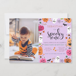 一不気味つ！女子ハロウィーン1回目の誕生日 招待状