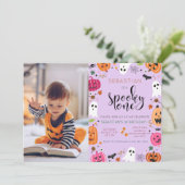 一不気味つ！女子ハロウィーン1回目の誕生日 招待状 (スタンド正面)