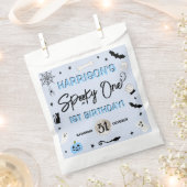 一不気味つ！男の子ハロウィーン1st誕生日パーティー フェイバーバッグ (クリップ留めされた状態)