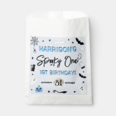 一不気味つ!男の子ハロウィーン1st誕生日パーティー フェイバーバッグ (正面)