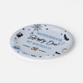 一不気味つ！男の子ハロウィーン1st誕生日パーティー ペーパープレート (アングル)