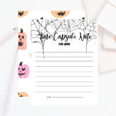 一不気味つ |誕生日タイムカプセルのメモ |ピンク ノートカード