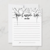 一不気味つ |誕生日タイムカプセルのメモ |ブルース ノートカード (正面)