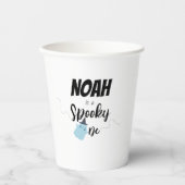 一不気味つ | 1stバースデーカップ |青い幽霊 紙コップ (正面)