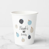 一不気味つ | 1stバースデーカップ | Blue Pumpkin 紙コップ (正面)