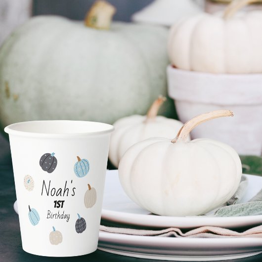 一不気味つ | 1stバースデーカップ | Blue Pumpkin 紙コップ