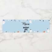 一不気味幽霊誕生日パーティーウォーターボトルラベル ペットボトルラベル (シングルラベル)