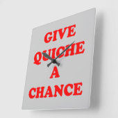 「一与え望を得よ」 スクエア壁時計 (傾斜)