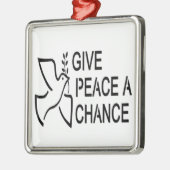 一与え望を持つ メタルオーナメント (左)