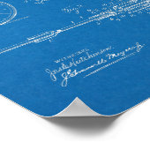 一九〇〇自転車ギア特許美術スケッチプリント ポスター (角)