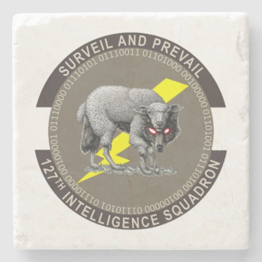 一二七士気 ストーンコースター (正面)