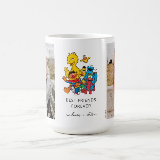 一二三セサミストリート |友最高のだち – 写真 コーヒーマグカップ (中央)