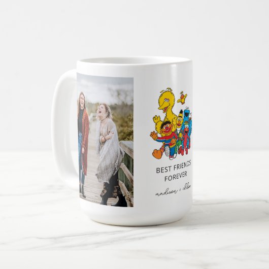 一二三セサミストリート |友最高のだち – 写真 コーヒーマグカップ (正面左)