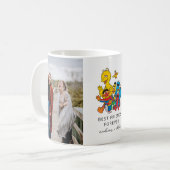 一二三セサミストリート |母の写真コラージュ コーヒーマグカップ (正面左)