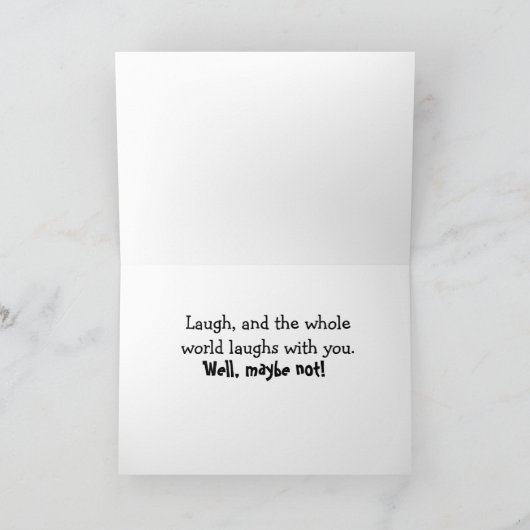 一人おもしろい笑い カード (内部)