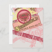 一人だけがスーパーガール ポストカード (正面/裏面)