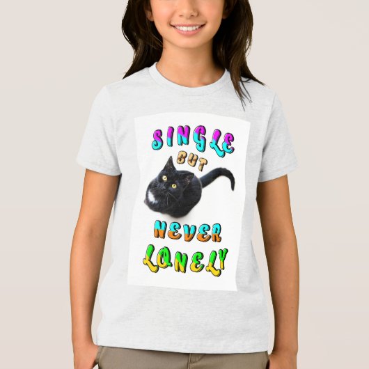 一人だけど決して孤独じゃない トライブレンドTシャツ (正面)
