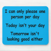 一人だけ マウスパッド (正面)