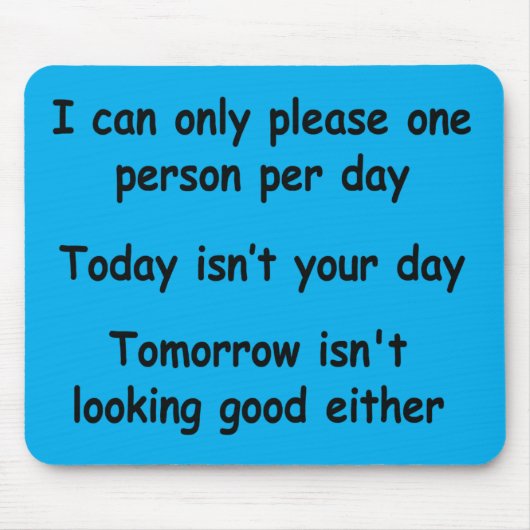 一人だけ マウスパッド (正面)