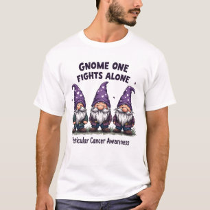一人でがん認識度と闘う格言 Tシャツ