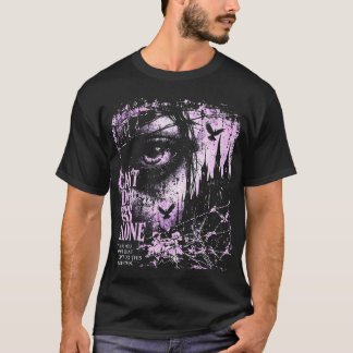 一人ではできない — バイオレットゴシックアイ Tシャツ