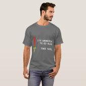 一人では危険だ ヴィンテージ Tシャツ (正面フル)