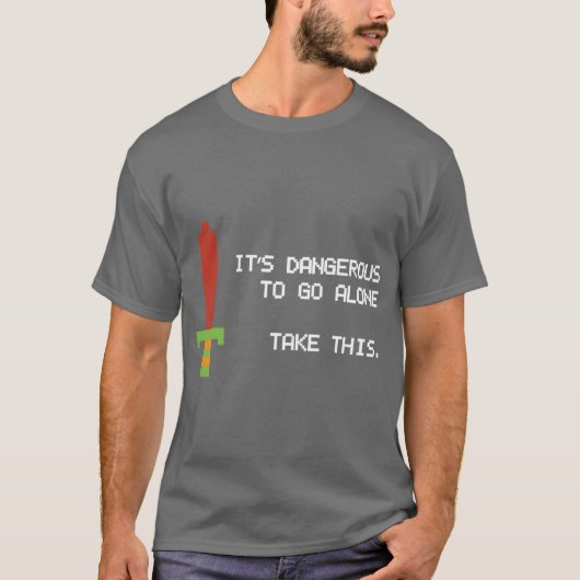 一人では危険だ ヴィンテージ Tシャツ (正面)