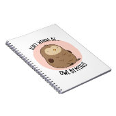 一人でオウルじゃないよ 面白いフクロウの駒 ノートブック (右側)