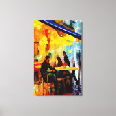 一人でコーヒー キャンバスプリント (正面)