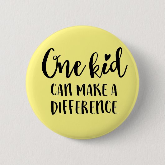 一人で世界を変えられる 缶バッジ (正面)