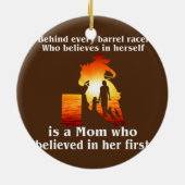 一人で働く全てのバレルレーサーの後ろに セラミックオーナメント (裏面)