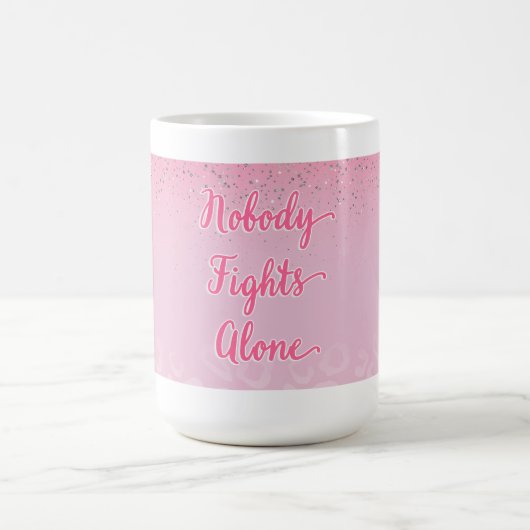 一人で戦う人はいない コーヒーマグカップ (中央)