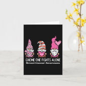 一人で戦う癌格言女性男性認識度 カード (黄色い花)