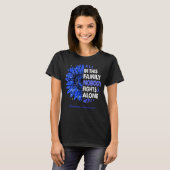 一人で戦わないヒマワリ認識度 Tシャツ (正面フル)