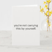 一人で抱え込まなくて大丈夫 - サポートがあります カード (黄色い花)