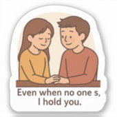 一人で抱きしめても シール (正面)