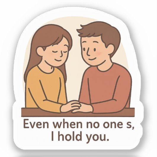 一人で抱きしめても シール (正面)