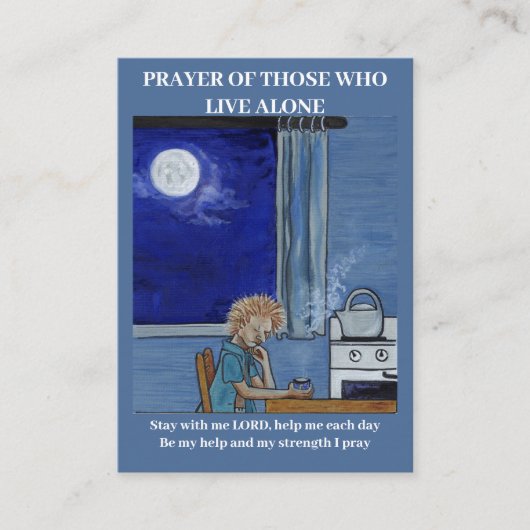 一人で暮らす人の祈りの言葉 名刺 (正面)
