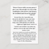 一人で暮らす人の祈りの言葉 名刺 (裏面)