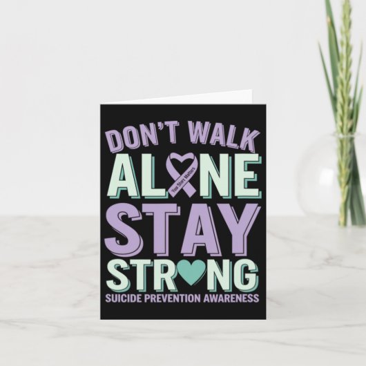 一人で歩いてはいけない強い自殺防止法 カード (正面)