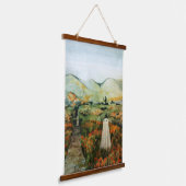 一人で歩いて行こう 吊り下げ型タペストリー (傾斜あり)
