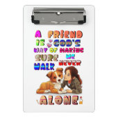 一人で歩かないよう神々に頼む ミニクリップボード (正面)