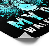 一人で歩くなパパが一緒に歩く ポスター (角)