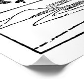 一人で歩くヴィンテージ ポスター (角)