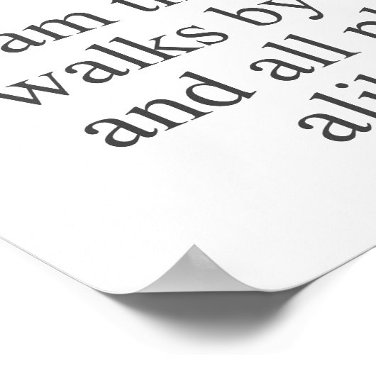 一人で歩く猫だ ポスター (角)