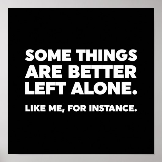 一人で良い事が離れある。私と同じように ポスター (正面)