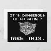 一人で行くのは危険だ!これを取る ポストカード (正面/裏面)