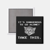 一人で行くのは危険だ！これを取る マグネット (正面/裏面)